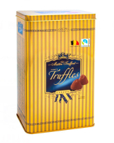 Конфеты шоколадные трюфель Классические Maitre Truffout Fancy Truffles Classic, 500 г (ж/б) (9002859079696) - фото