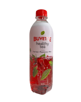 Напій Buvette Healthy tea зі смаком каркаде, журав. та м'яти, 0,5л - фото