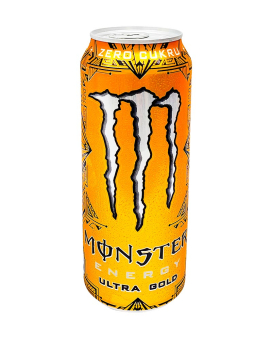 Энергетический напиток MONSTER ENERGY Ultra Gold Zero Sugar без сахара, 500 мл (5060896623863) - фото