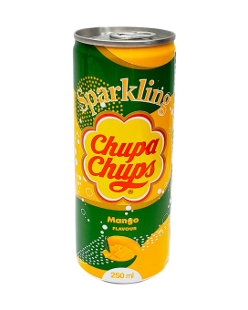 Напій соковмісний безалкогольний газований Sparkling Chupa Chups Mango, 250 мл (8801069413082) - фото