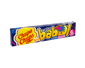 Жевательная резинка Chupa Chups Big Babol Zungen-Malen Окрашивающая Малина, 27,6 г 80969907 - фото