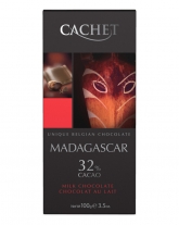 Шоколад Cachet молочный Madagascar 32%, 100 г - фото