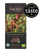 Шоколад Cachet Bio Organic чорний екстра 85%, 100 г - фото
