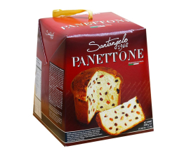 Паска Панеттоне з цукатами апельсина та родзинками Santangelo PANETTONE, 500 г (8003896080028) - фото