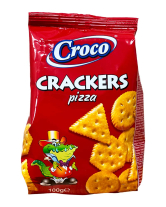 Крекер зі смаком піцци Croco Crackers Pizza, 100 г (5941194000252) - фото
