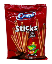 Палички з шоколадним кремом Croco Sticks Cu Crema de Ciocolata, 80 г (5941194003758) - фото