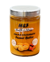 Арахісове масло без цукру H&F Health & Fitness Peanut Butter, 500 г (8436008208827) - фото