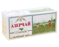 Чай зелений з чебрецем Azercay, 2г*25 шт (у пакетиках) (4760062101713) - фото