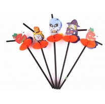 Трубочка d5 жахів, чорна, 24 см, 50 шт - фото