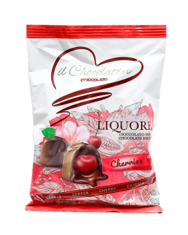 Конфеты из темного шоколада Вишня в ликере il Chocolatier Liquore Cherries, 150 г (8437012342170) - фото