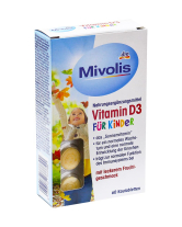 Фото продукта:Витамин Д3 для детей Mivolis Vitamin D3, 60 таблеток (4058172777790)
