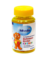 Фото продукта:Поливитамины для детей Mivolis Multivitamin-Barchen, 60 медвежат, 120 г (...