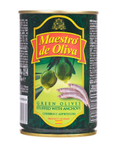 Оливки з анчоусом Maestro de Oliva, 280 г (ж/б) 8436024299229 - фото