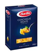 Макароны BARILLA Conchiglie Rigate № 93 Ракушки/Конкилье Ригате, 500 г - фото