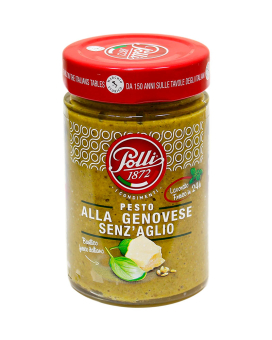 Соус песто без часнику Pesto POLLI alla Genovese Senz'aglio, 190 г (8001310810442) - фото