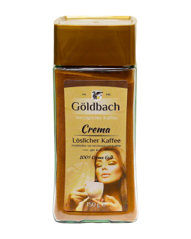 Кофе растворимый Goldbach Crema Loslicher Kaffee 100% Crema Gold, 150 г (4251321400208) - фото