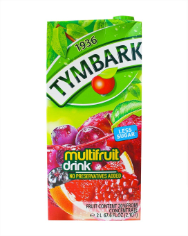 Напиток сокосодержащий Tymbark Мультивитамин красный, 2 л (5900334015105) - фото