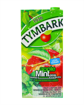Напиток сокосодержащий Tymbark Яблоко-мята, 1 л (5900334001177) - фото