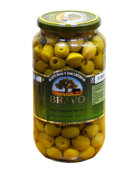 Оливки без косточки Bravo Aceitunas sin hueso, 1000 г 8422813000886 - фото