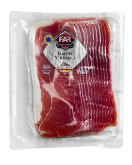 Хамон Серрано нарезка FAR Jamon Serrano, 250 г (8421395346054) - фото