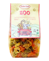 Макароны DALLA COSTA Zoo Зоопарк с томатом и шпинатом, 250 г - фото