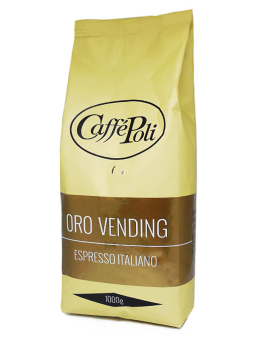 Кофе в зернах Caffe Poli Oro Vending, 1 кг (20/80) 8019650000331 - фото