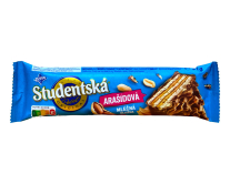 Вафлі з арахісом в молочному шоколаді Studentska Arasidova Mlecna, 31 г (8445290662538) - фото