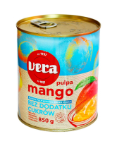 М'якуш манго без цукру Vera Mango Pulpa Alphonso, 850 г (5904378645144) - фото