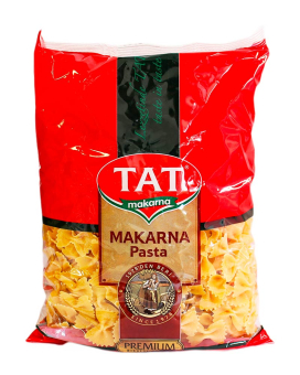 Макароны TAT Makarna Pasta Farfalle Бантики/Фарфалле, 500 г - фото