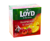 Чай фруктовий Малина-лимон LOYD Raspberry & Lemon, 40 г (20шт*2г) (5900396031570) - фото