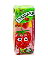 Напій соковмісний Tymbark Яблуко-персик-полуниця, 200 мл (5900334000392) - фото