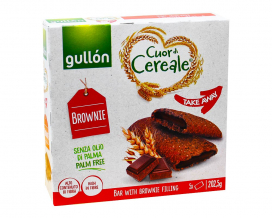 Печенье злаковое с начинкой брауни GULLON Cuor di Cereale Take away Brownie, 202,5 г - фото