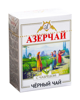 Чай черный с чабрецом Azercay, 100 г (4760062101744) - фото