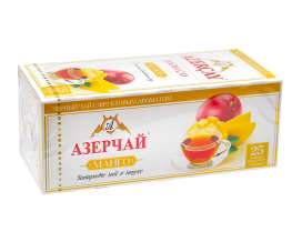 Чай черный Azercay "Манго", 1,8г*25 шт (ароматизированный чай в пакетиках) (4760062102512) - фото