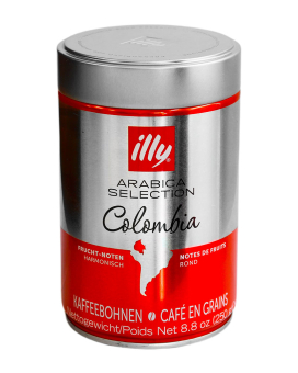Кофе в зернах illy Columbia, 250 г (моносорт арабики) (ж/б) 8003753104904 - фото