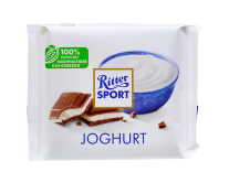 Шоколад молочний з йогуртовою начинкою Ritter Sport Joghurt, 100 г (4000417602718) - фото