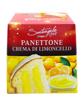 Паска Панеттоне с лимонным кремом Santagelo PANETTONE Crema di Limoncello, 908 г (8003896080172) - фото