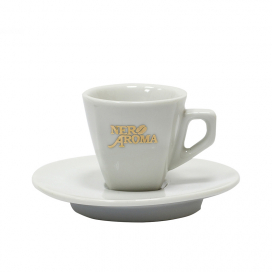 Чашка с блюдцем Эспрессо Nero Aroma, 70 мл - фото