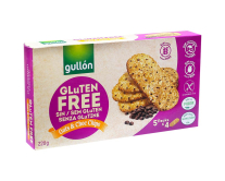 Печиво без глютена з шоколадною крихтою та вівсяними пластівцями GULLON Gluten FREE Oats & Сhoc Chips, 220 г (8410376061772) - фото