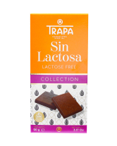 Шоколад молочний без лактози Trapa Lactose Free Collection, 90 г (8410679106385) - фото