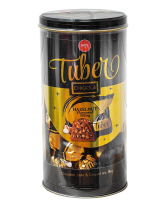 Цукерки шоколадні трюфель з горіховим кремом і хрустким рисом JOUY & CO Tuber Chiqola Hazelnut, 300 г (8719325897159) - фото
