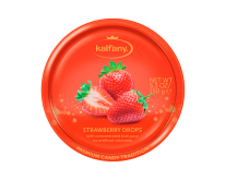 Льодяники зі смаком полуниці Kalfany Strawberry Drops, 150 г (4002590703541) - фото