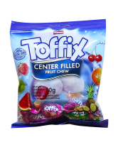 Конфеты жевательные фруктовые Elvan Toffix MIX, 90 г (8693029030046) - фото