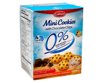 Печенье без сахара с шоколадной крошкой Cuetara Mini Cookies 0% Azucares, 120 г (8434165437425) - фото
