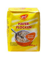 Вівсяні пластівці цільнозернові AP'TI Hafer-flocken Volkern, 500 г (4306188043164) - фото