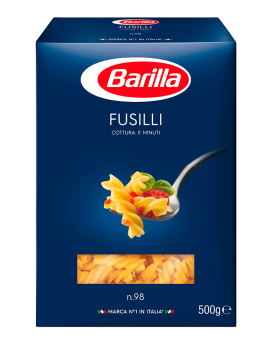 Макарони BARILLA FUSILLI № 98 Спіральки/Фузиллі, 500 г - фото