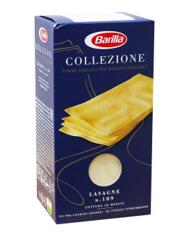 Макароны BARILLA Collezione LASAGNE № 189 Лазанья без яйца, 500 г - фото