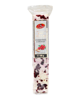 М'яка нуга Sir Charles з журавлиною та арахісом Soft Nougat CRANBERRIES & ERDNUSS, 100 г (9002859074950) - фото