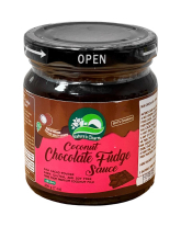 Кокосовий соус "Шоколадна помадка" Nature's Charm Coconut Chocolate Fudge Sause, 200 г (093856993459) - фото