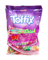 Цукерки жувальні фруктові палички Elvan Toffix Stick MIX, 1 кг (8693029605299) - фото